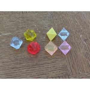 Vintage Lot of‎ 7 D&D Dungeons & Dragons Dice - D20 D10 D8